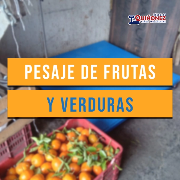 Pesaje de frutas y verduras